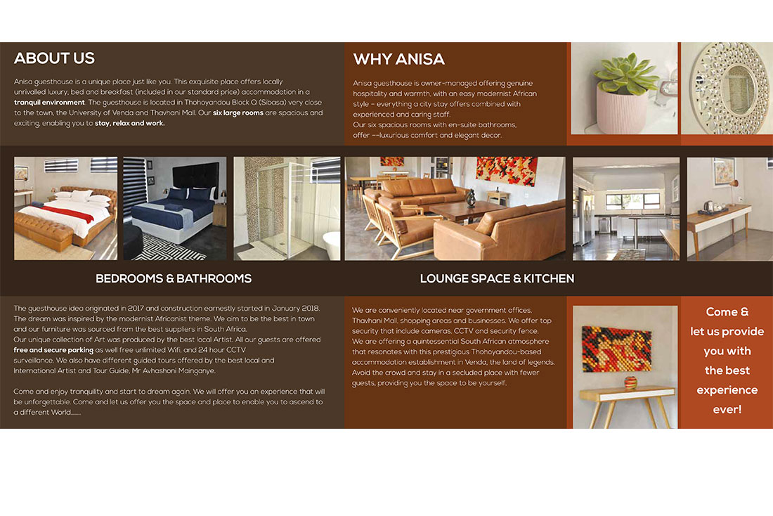 ANISA Guest House Brochure