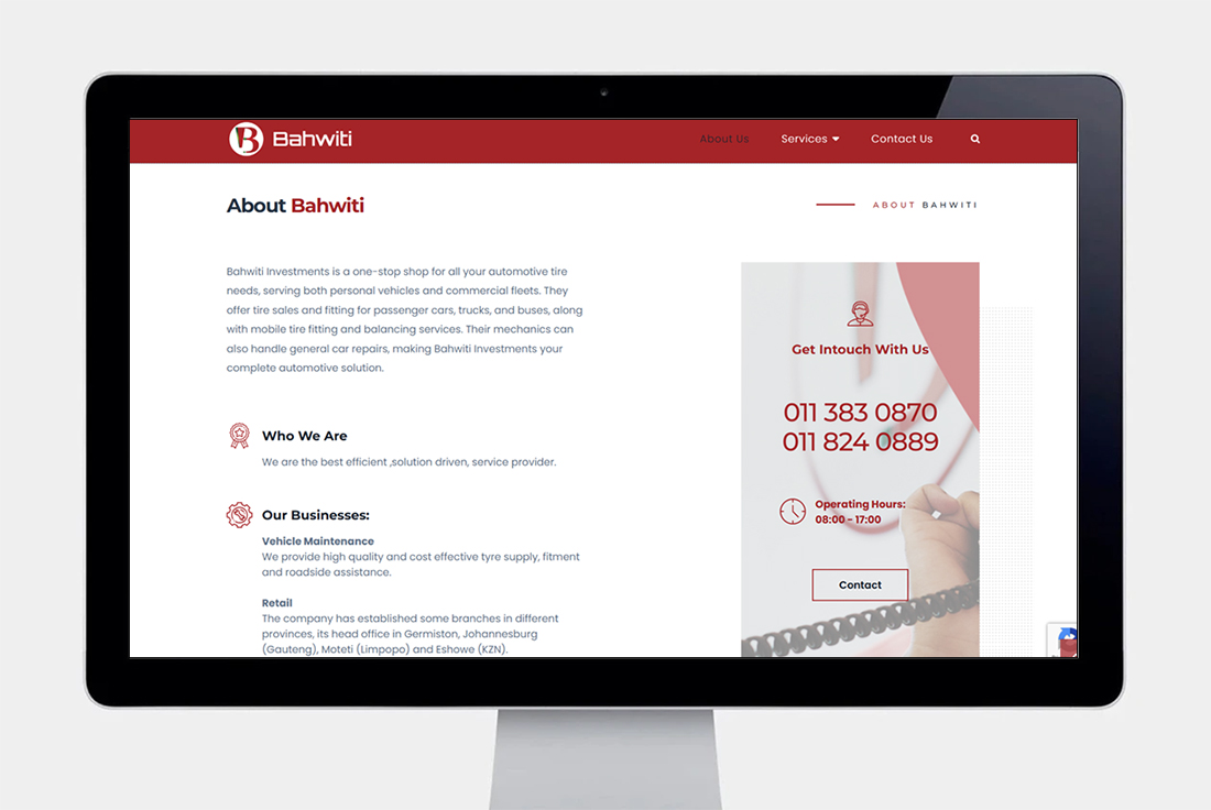 Bahwiti Investments Website